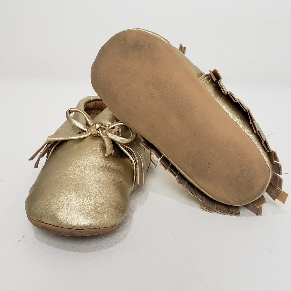 Gold Baby Moccasins!